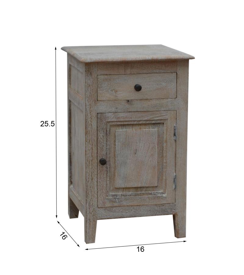 SOLID WOOD NIGHTSTAND / END TABLE
