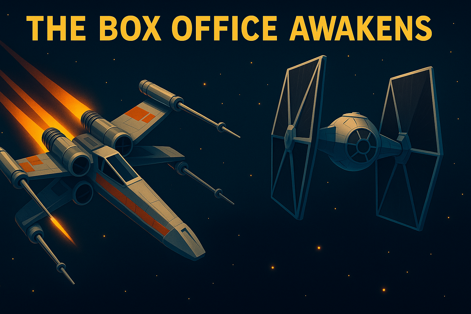 Break-even graph for Star Wars ticket sales