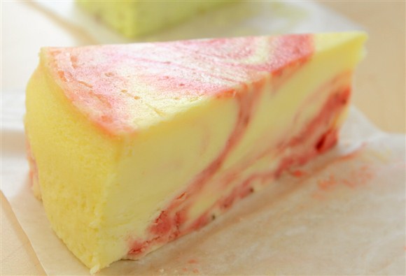 Strawberry Swirl Cheesecake - Pastel Creperie & Dessert House