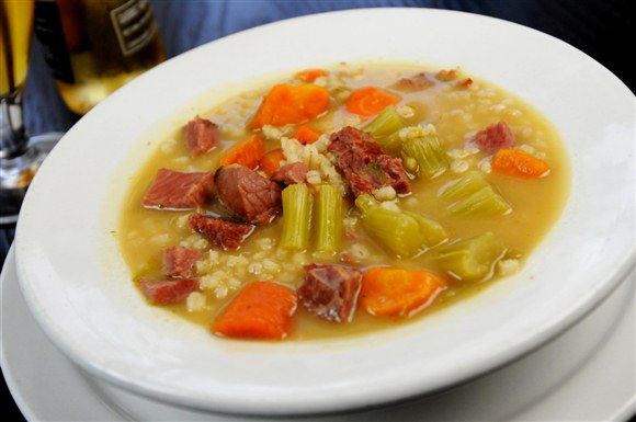 Beef Barley Soup - Corned Beef House