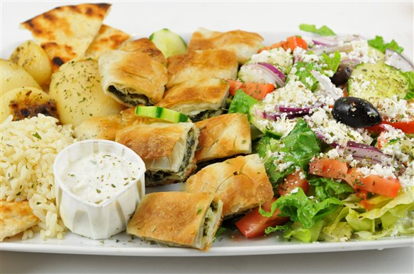 Spanakopita (Spinach Pie) Dinner - Greek in the Village / Ottoman