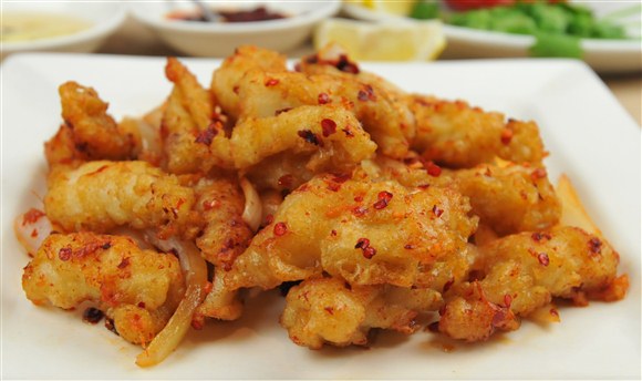 Deep Fried Chilli Squid - Spadina Garden