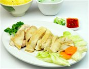 Hainanese Chicken with Rice   $