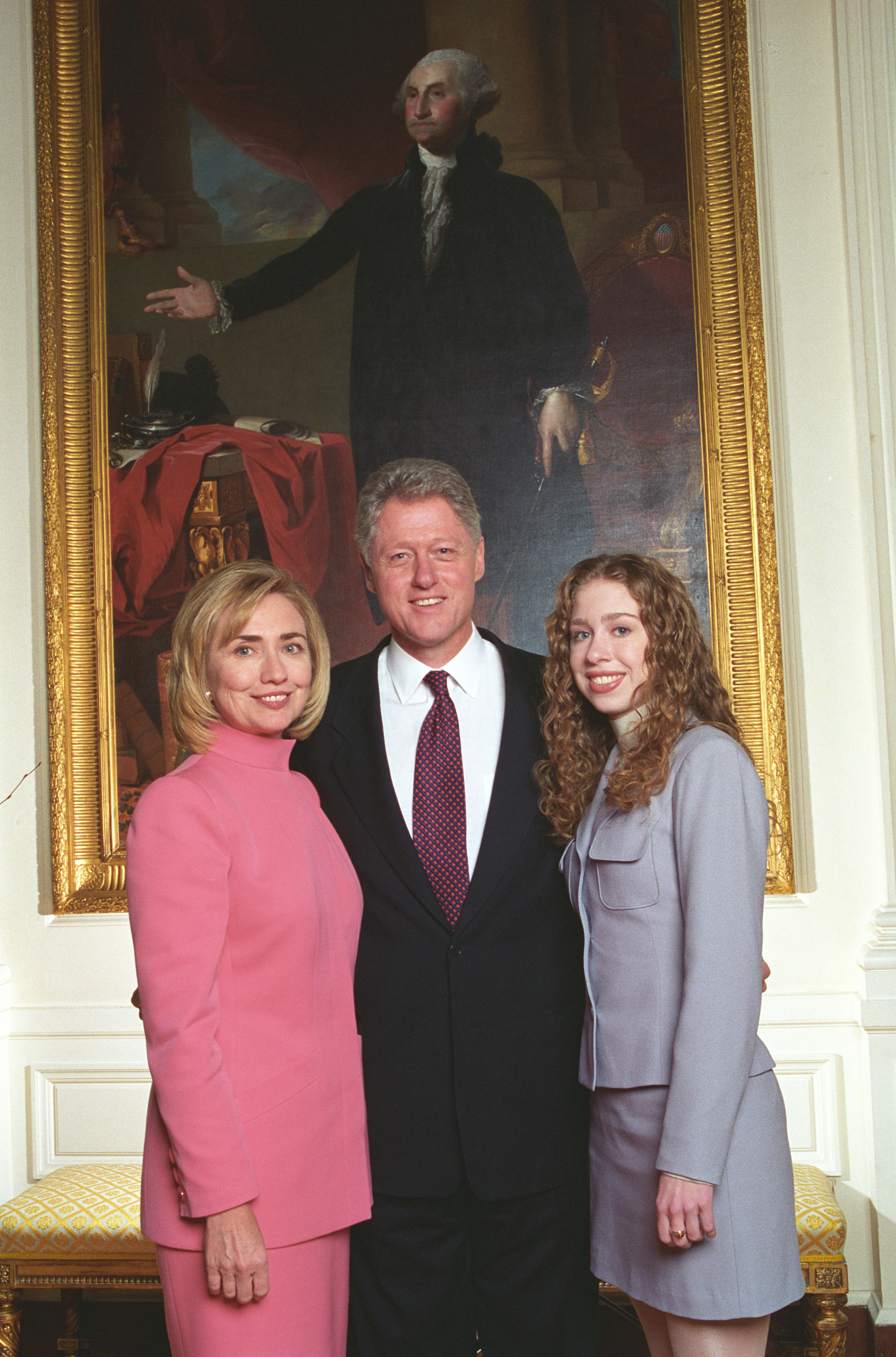 hillary clinton pink dress Hillary Clinton Wears Epic '90s Outfit in TBT Pic