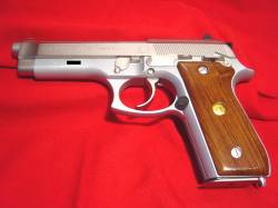 Satin Nickel plated Taurus PT-92AF 9mm para.