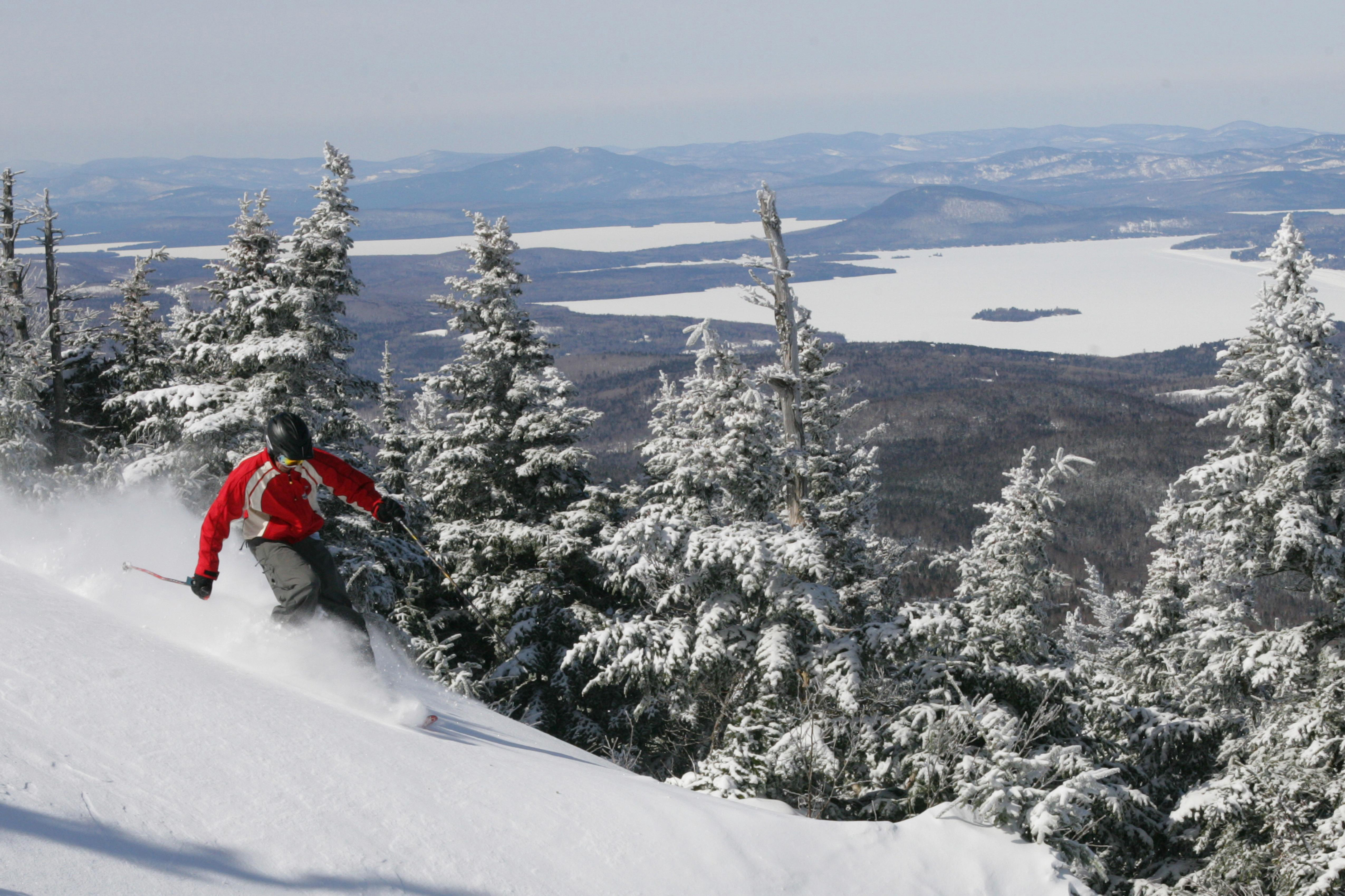 Skiing in Rangely, Maine