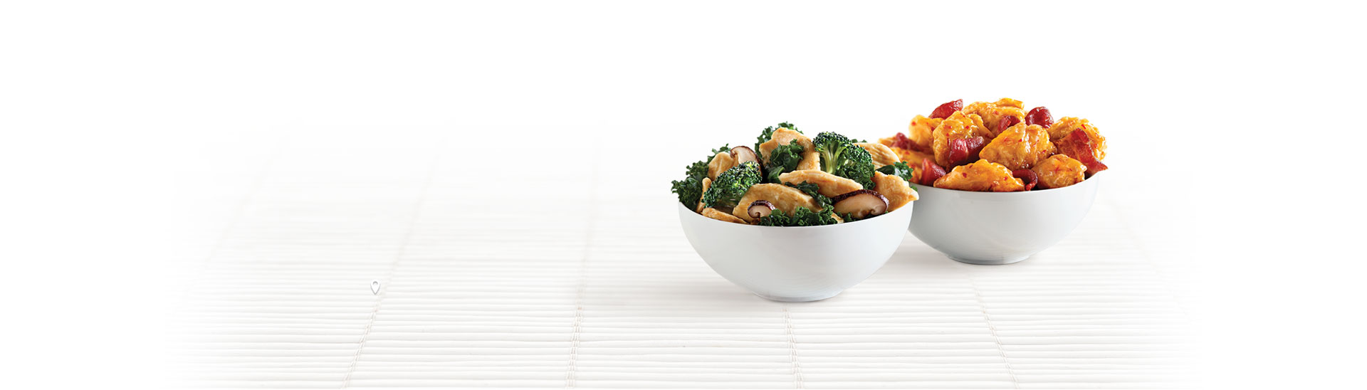 Shiitake Kale Chicken Breast and Orange Chicken with Bacon