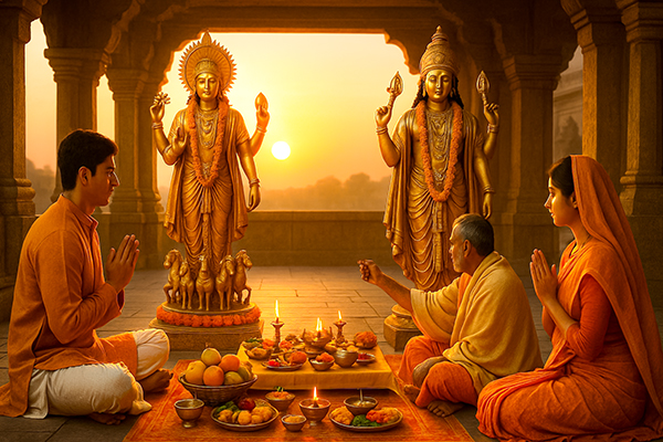 Vrishabha Sankranti Festival Puja Vidhi (Puja Procedure)