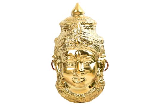 Buy Goddess Gauri Face Brass Artefact Online @ Best Price - Rudra ...