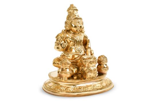 Shop Kuber Maharaj Murti in Bronze Online @ Best Price - Rudraksha