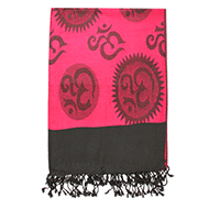 Om Shawl in Soft Jacquard Fabric