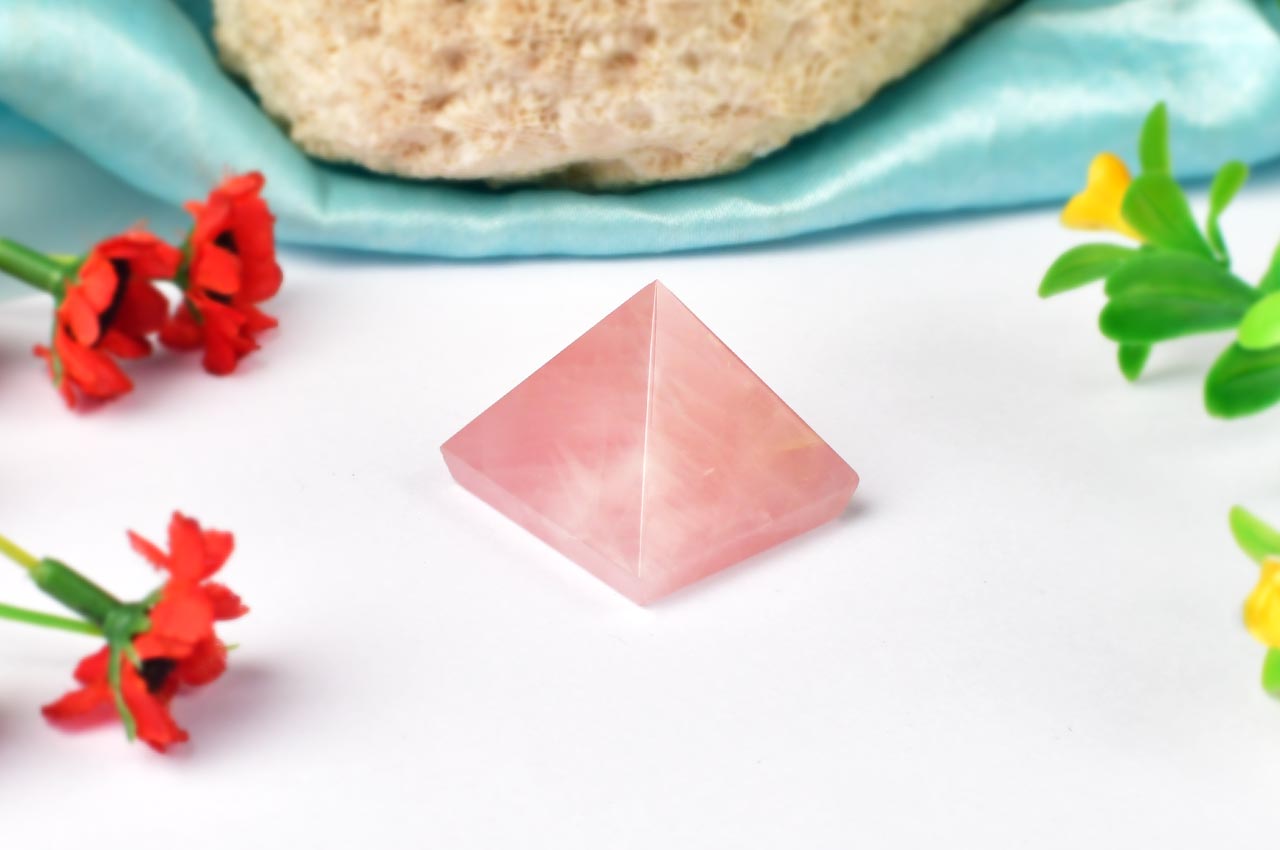 Rose Quartz Pyramid Rudra Centre