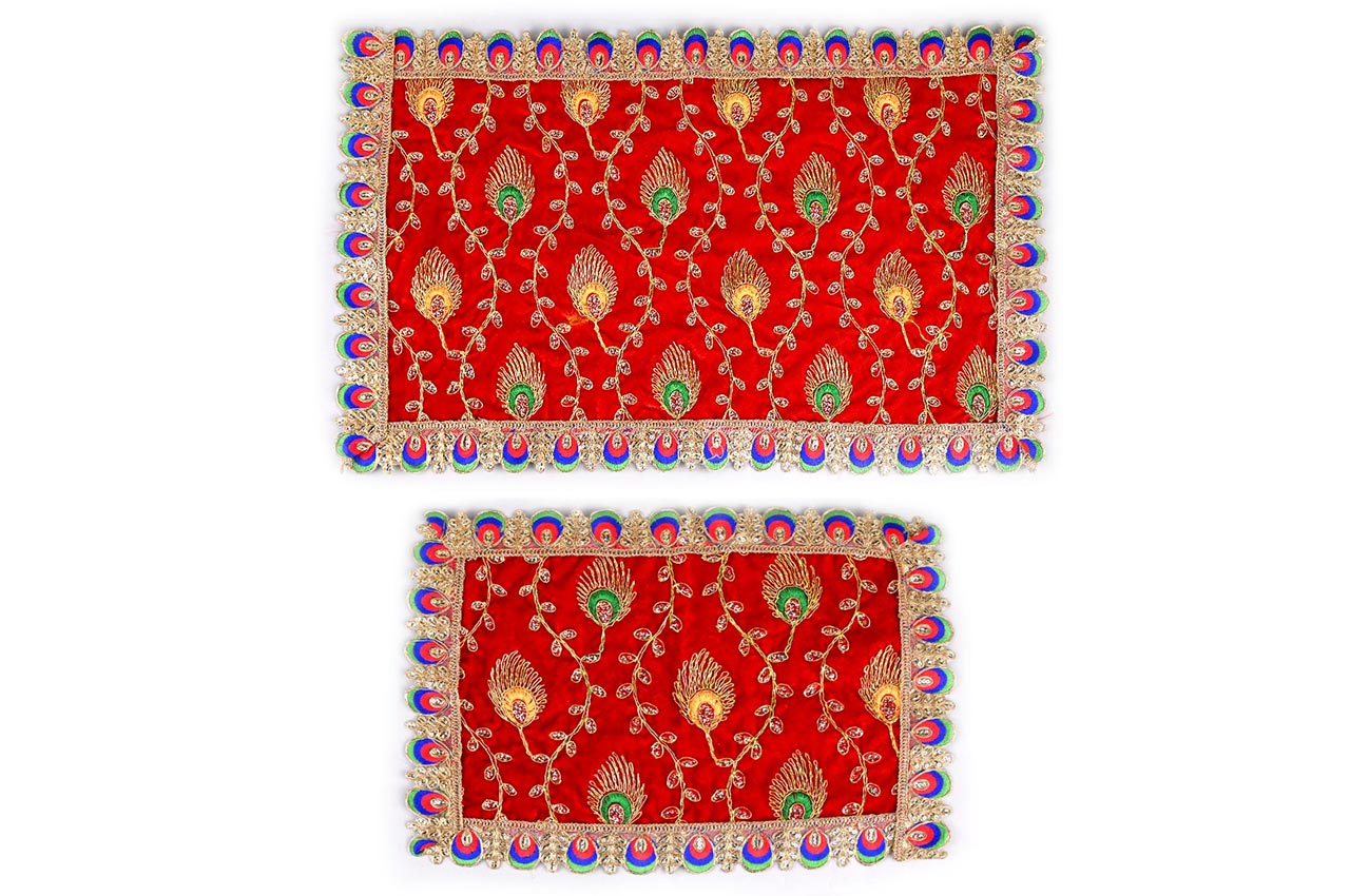 AC11 Feather Design Altar Cloth - Set of 2