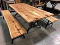 Hickory Table with Antique "Cincinnati" Legs