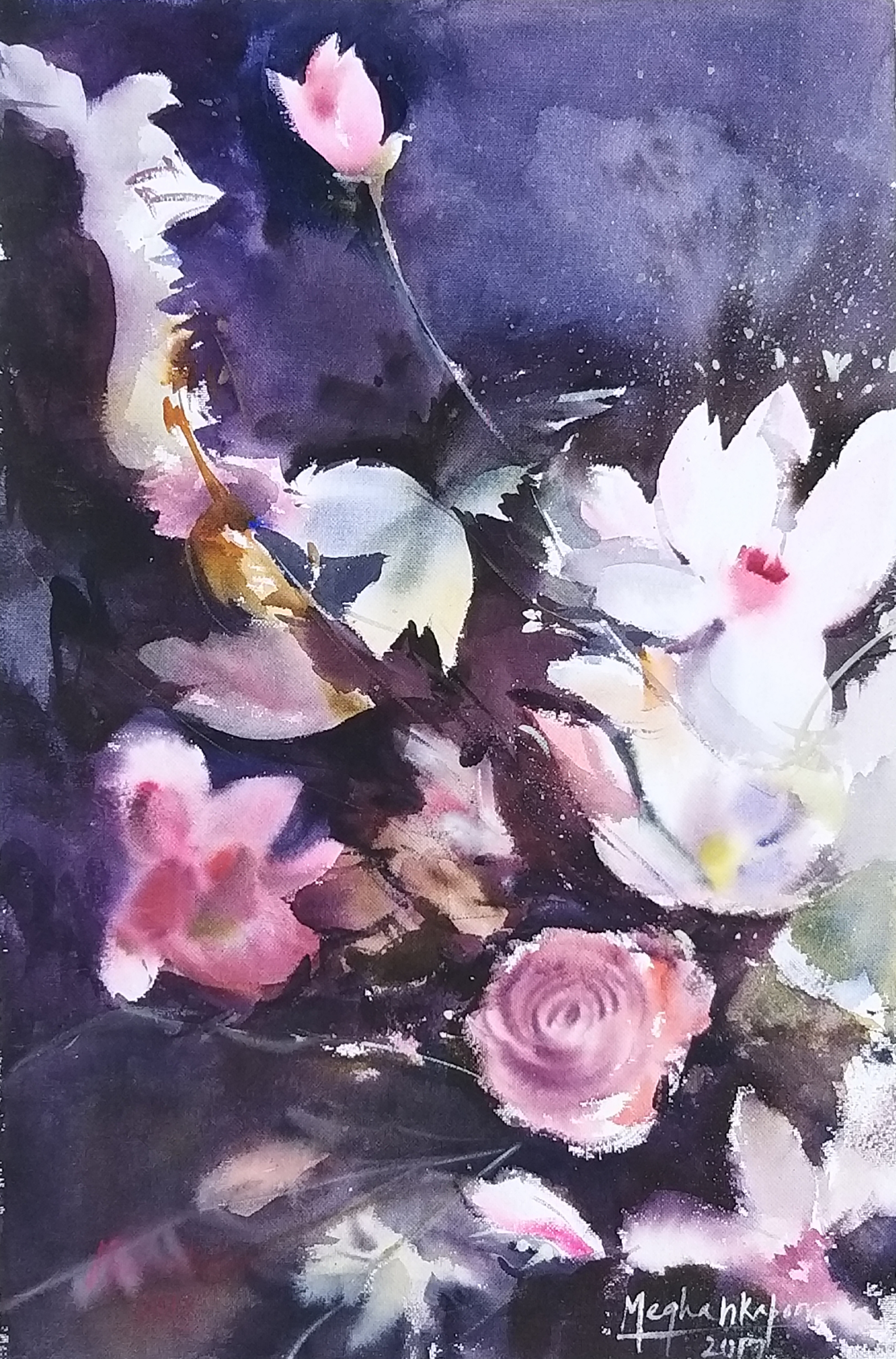 Blooming in dark 56x38cm %283165 x 4800%29