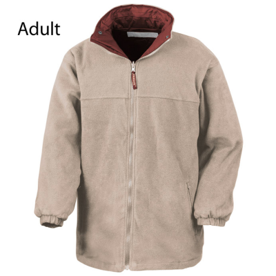R160x fleece burgundy camel