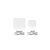 3d foam squares white open reg sq sm sq indiv measure 3mm