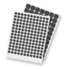 3d foam squares black open mix sheets