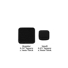 3d foam squares black open reg sq sm sq indiv measure