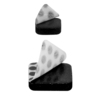 3d foam squares black open reg sq sm sq indiv peeled liner