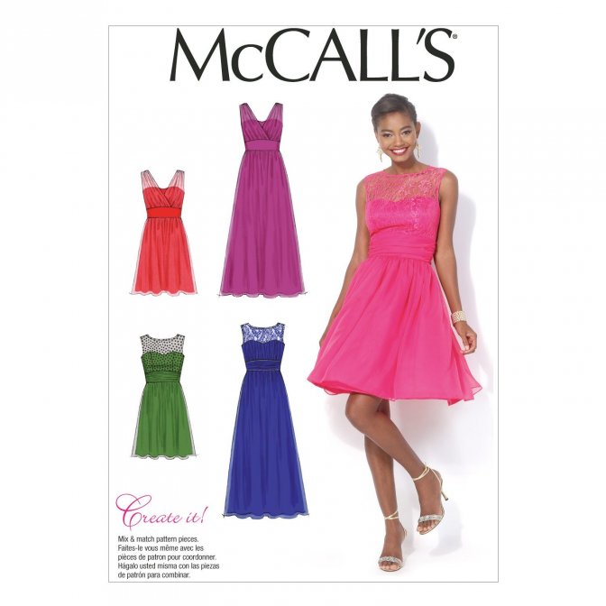 McCall 7090 Sewing Patterns Misses Evening Dresses McCall 7090 Sewing Patterns Misses Evening Dresses