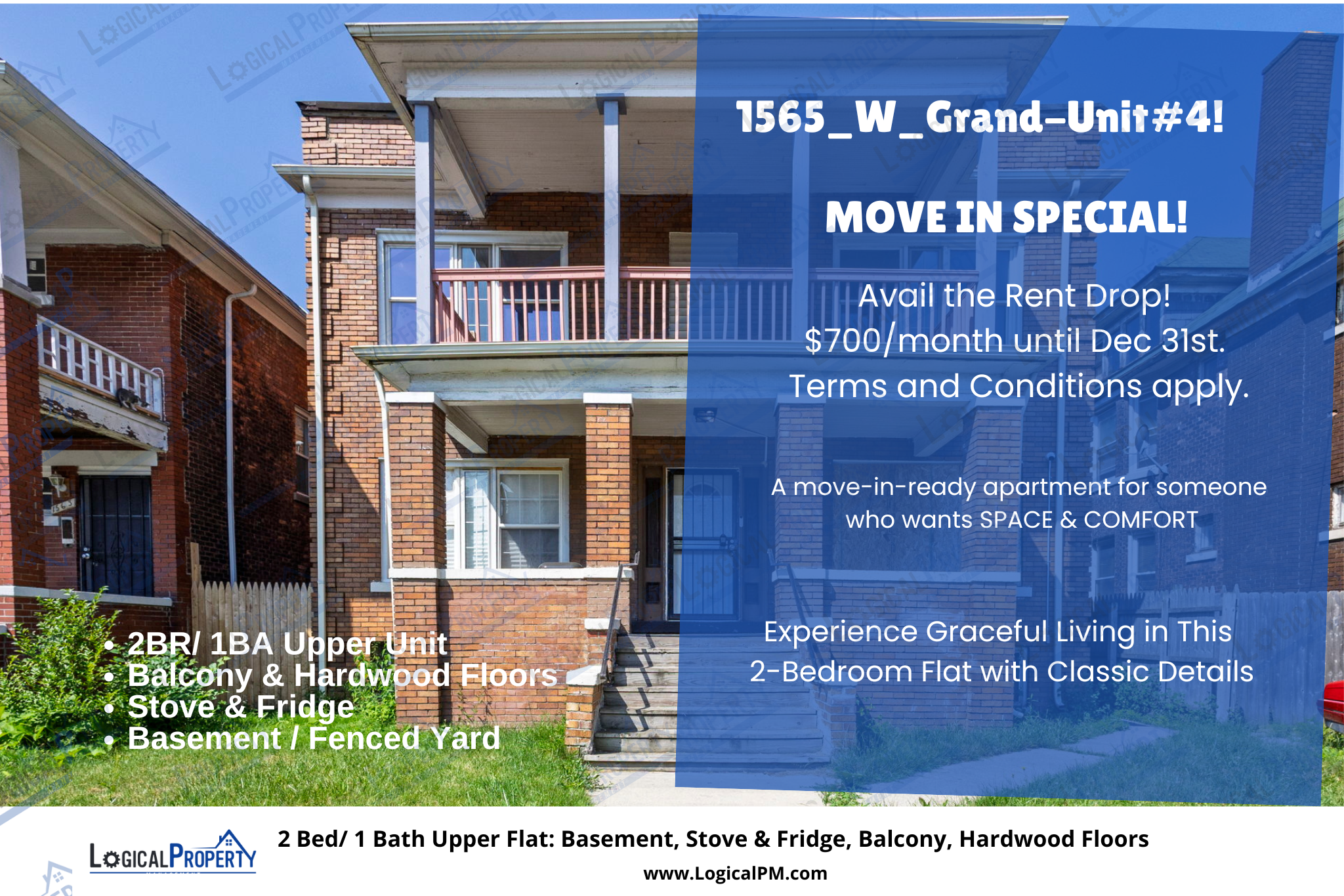 Detroit Condo: 1565 W Grand Blvd