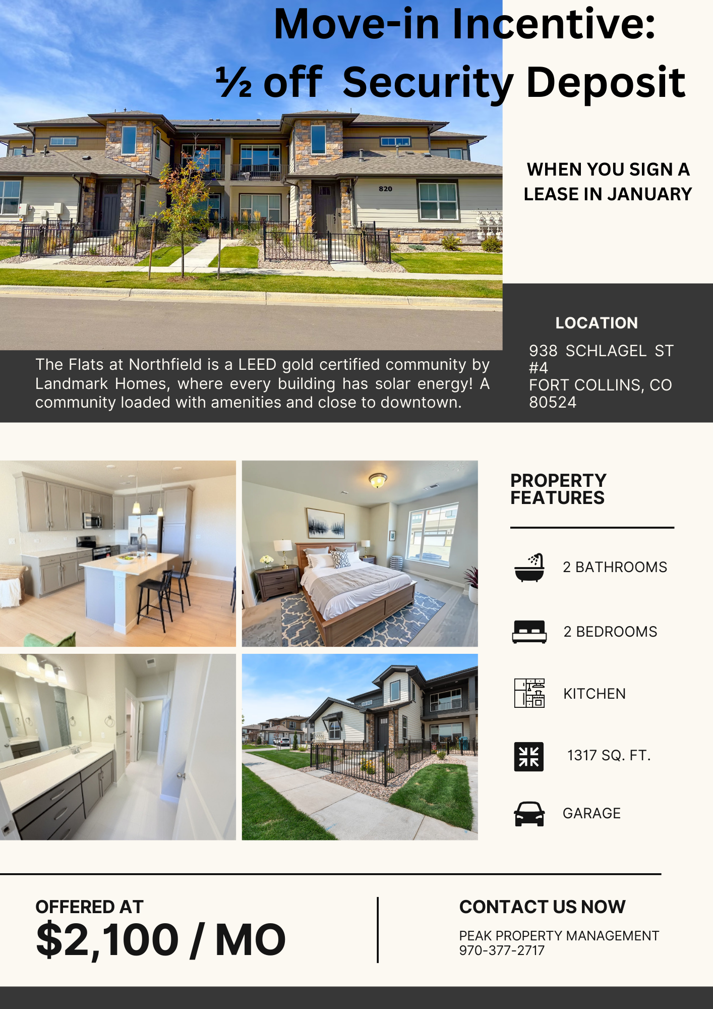 Fort Collins Townhome: 938 Schlagel St