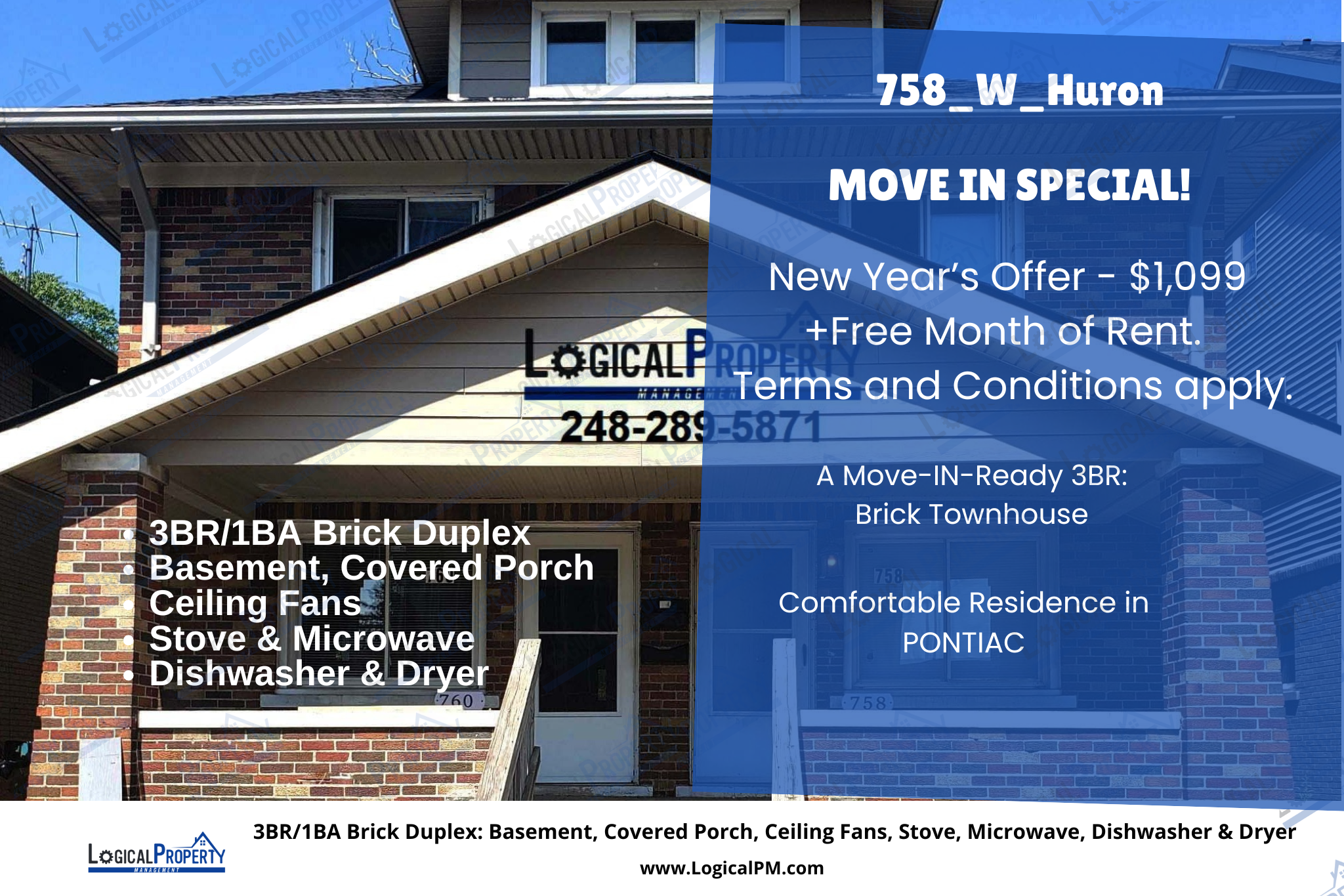 Pontiac House: 758 W Huron St