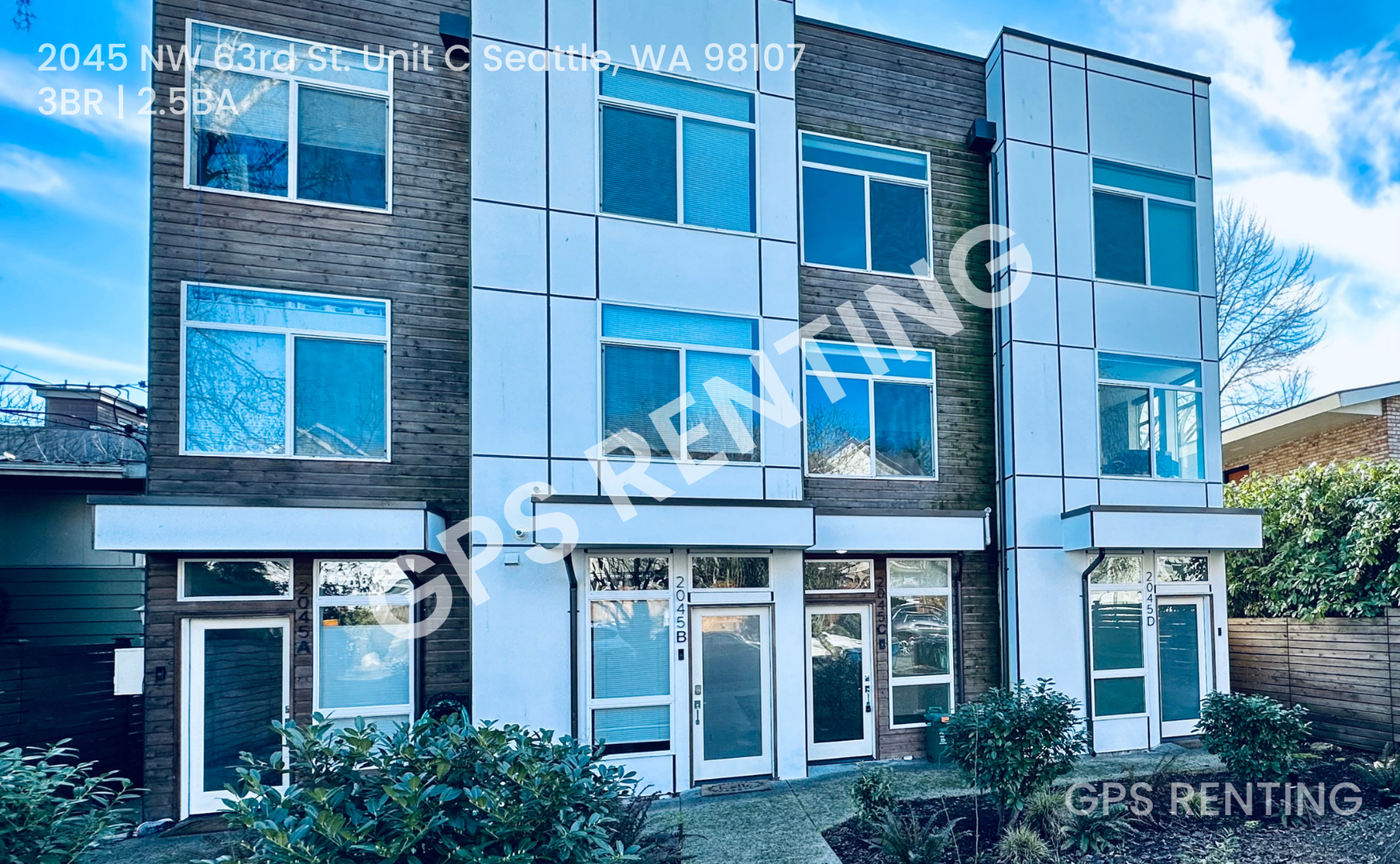 Seattle Townhome: 2045 NW 63rd St.