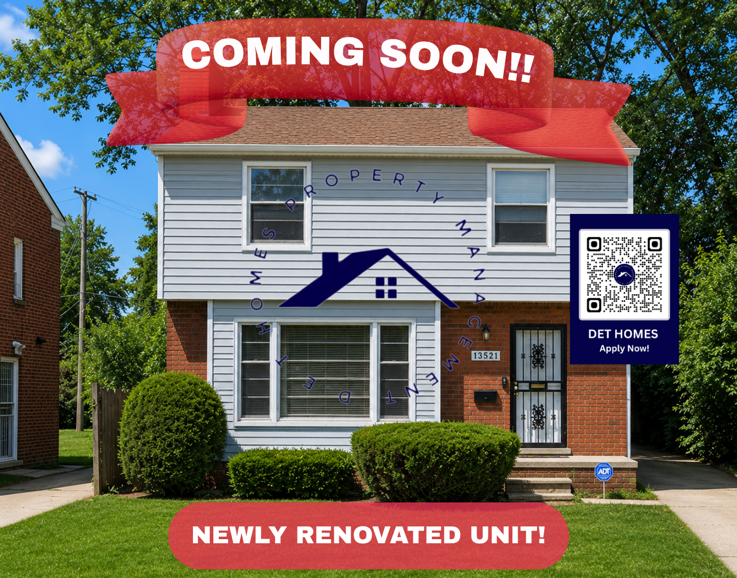 Detroit House: 13521 Memorial St