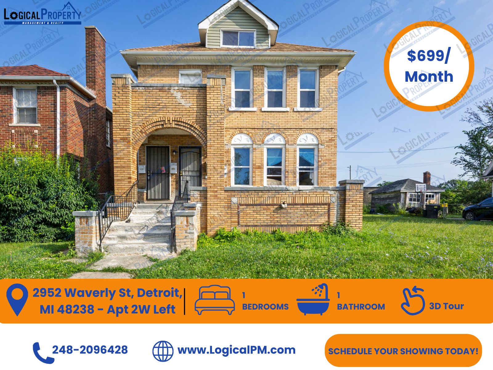 Detroit Condo: 2952 Waverly St Apt 2W