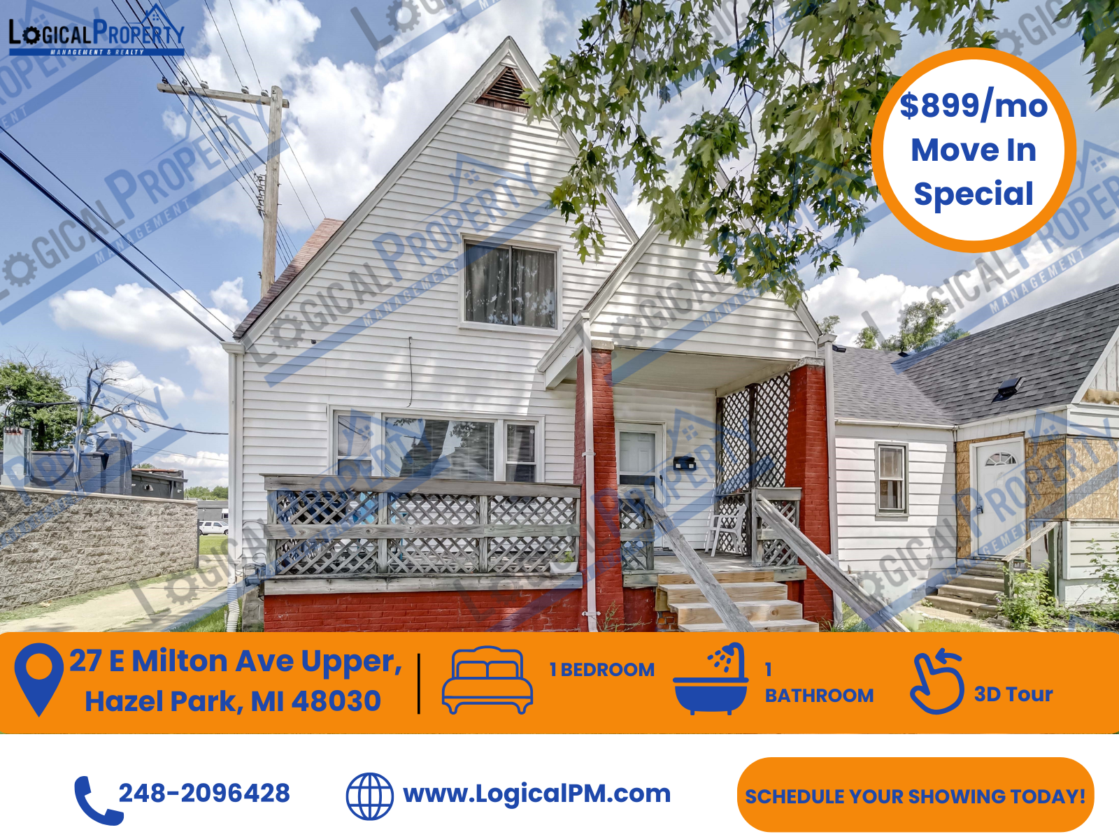 Hazel Park Condo: 27 E Milton Ave Uppr