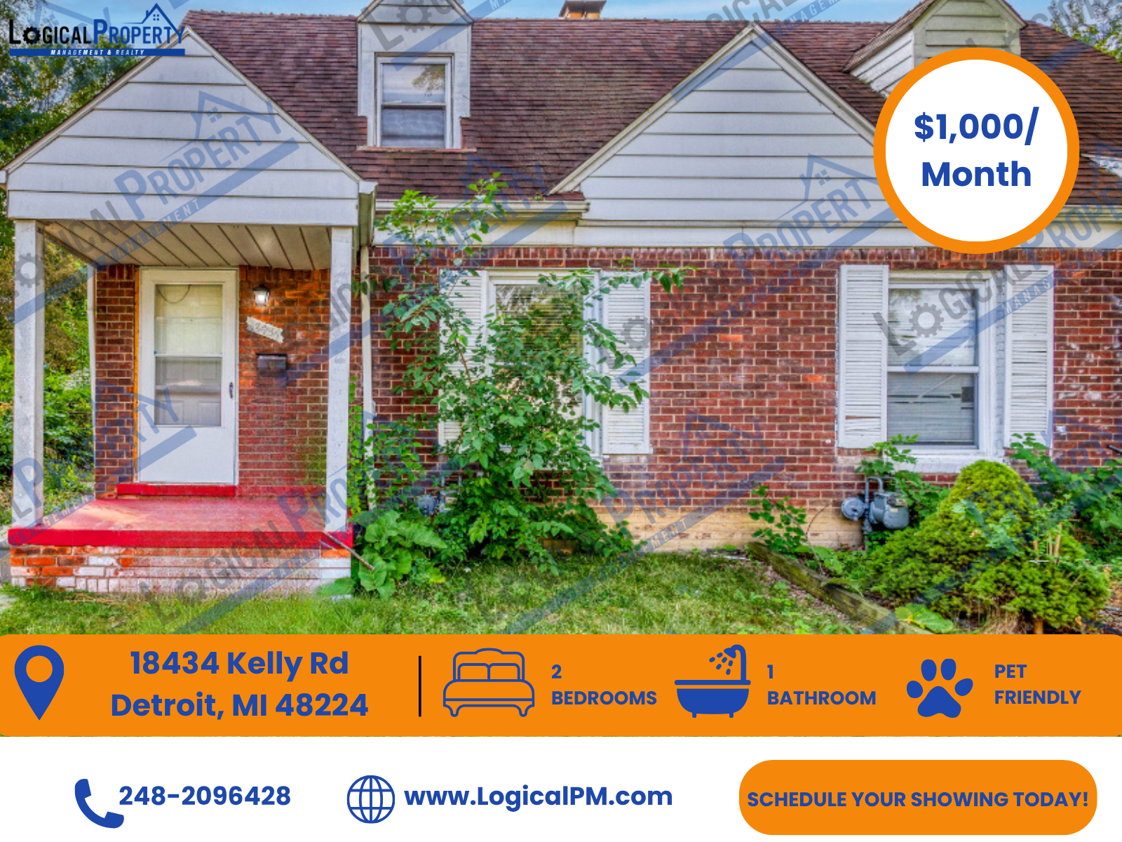 Detroit House: 18434 Kelly Rd