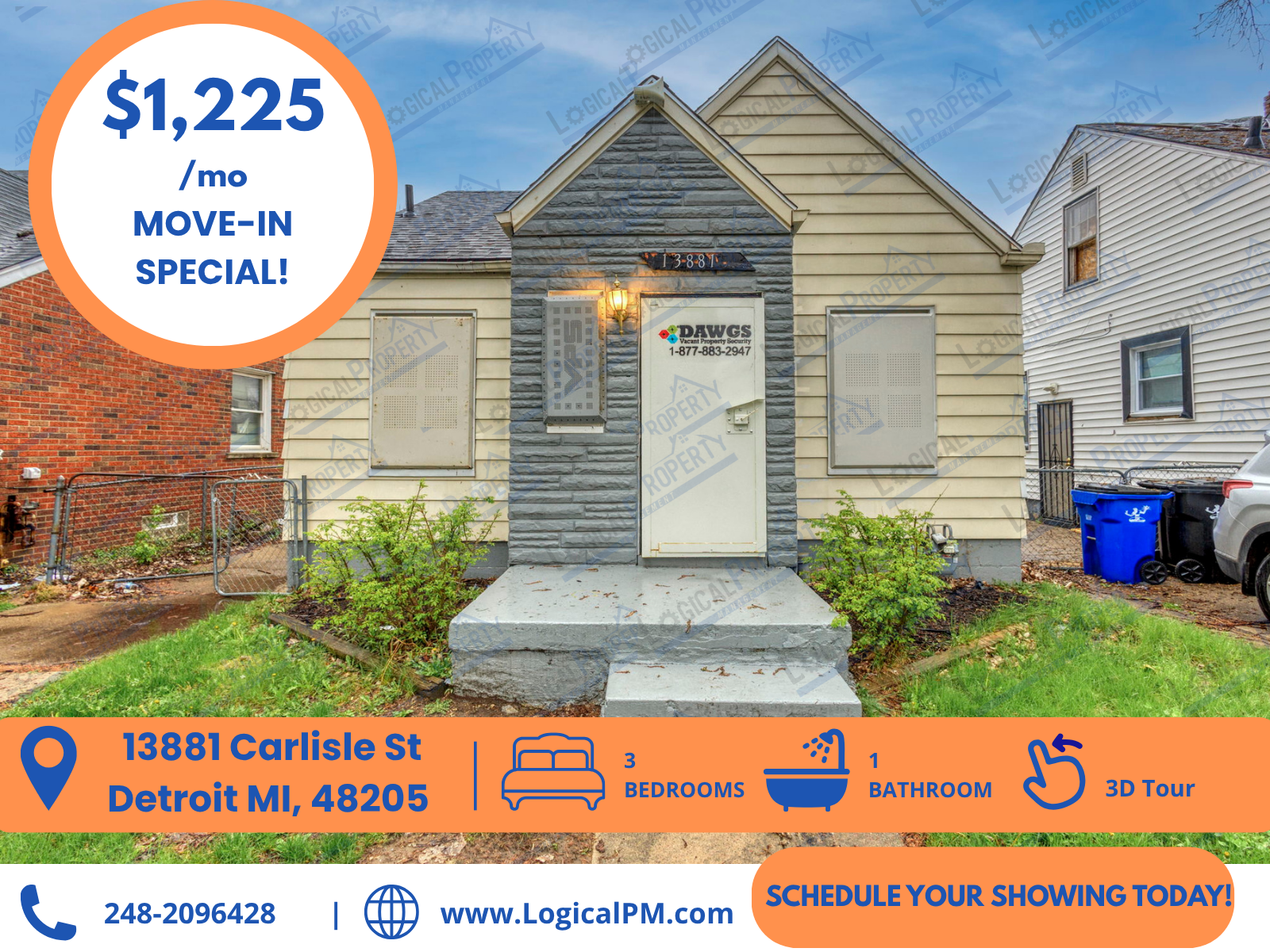 Detroit House: 13881 Carlisle St