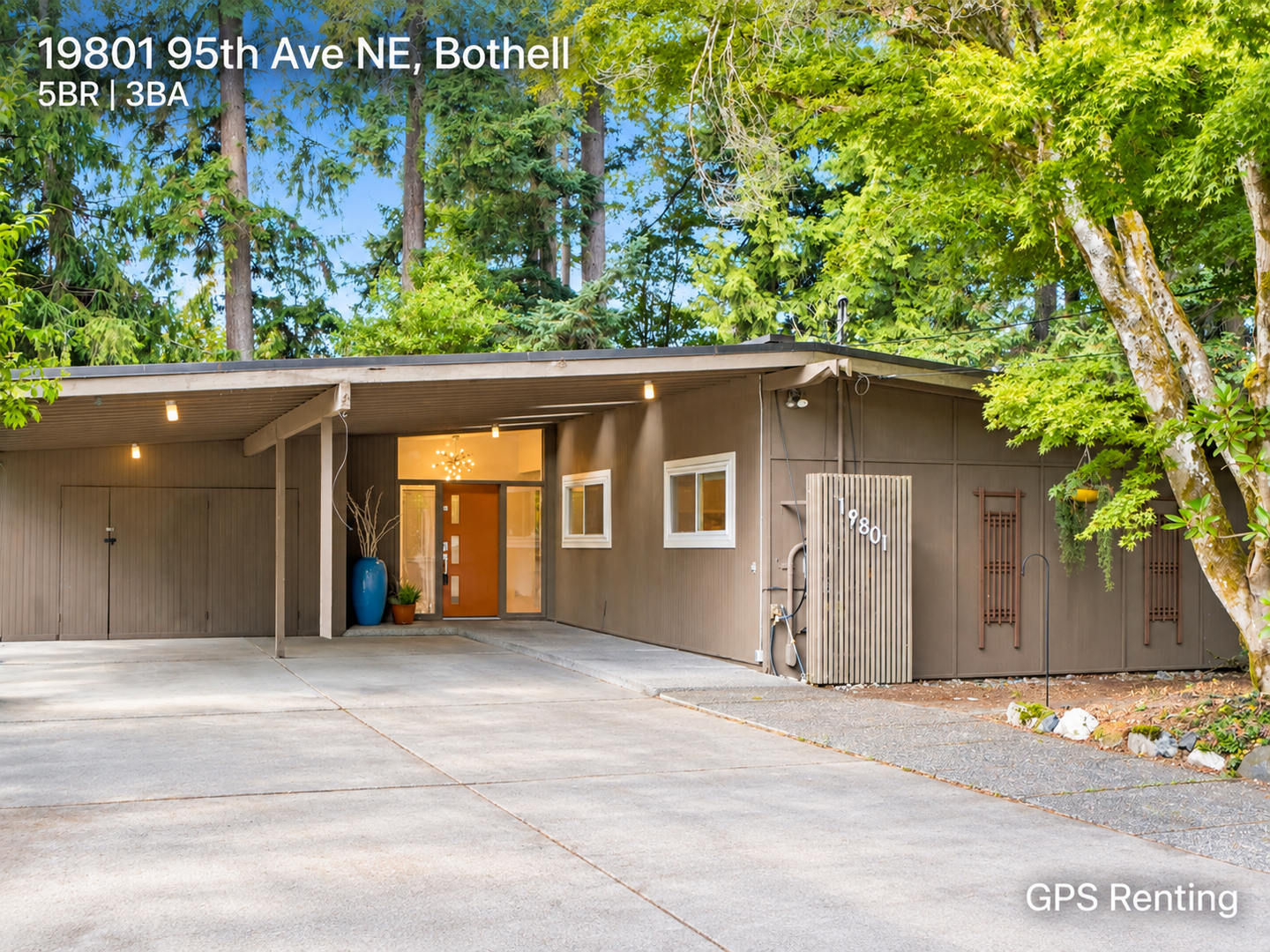 Bothell House: 19801 95th ave NE