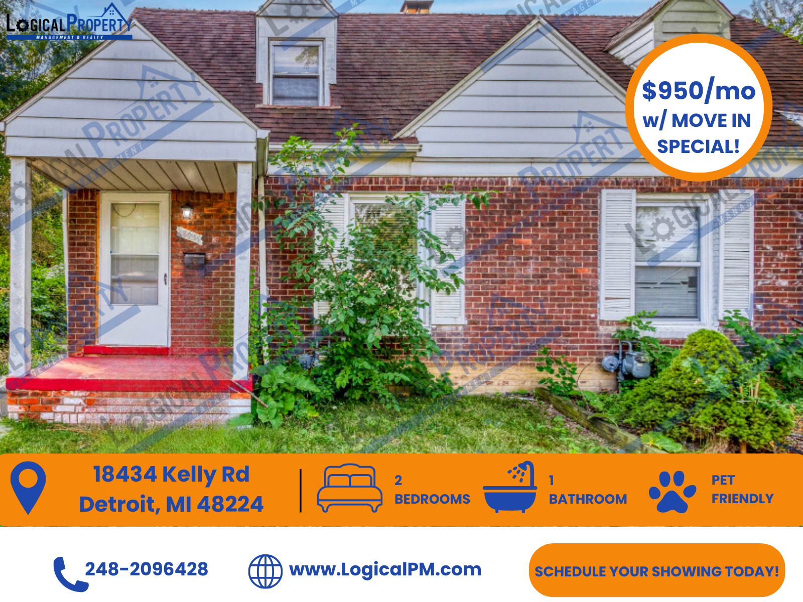Detroit House: 18434 Kelly Rd