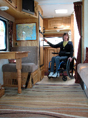 Interior of an accessible RV