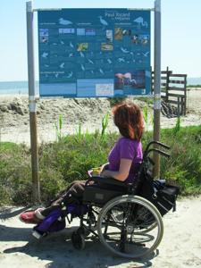 Looking at a map of easy access walks in France
