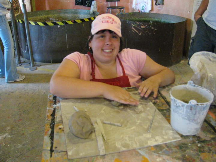 Photo of Kelsey at Hands on Art.