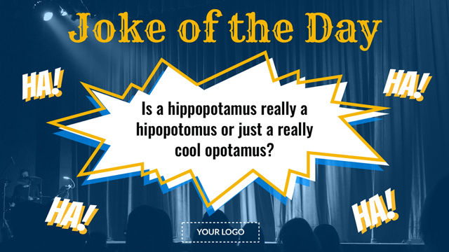 A mockup of a daily joke Template