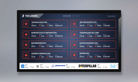 TSX Losers Full Screen