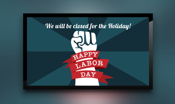 closed labor day sign template
