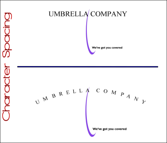 Logo Design Dictionary - Character Spacing