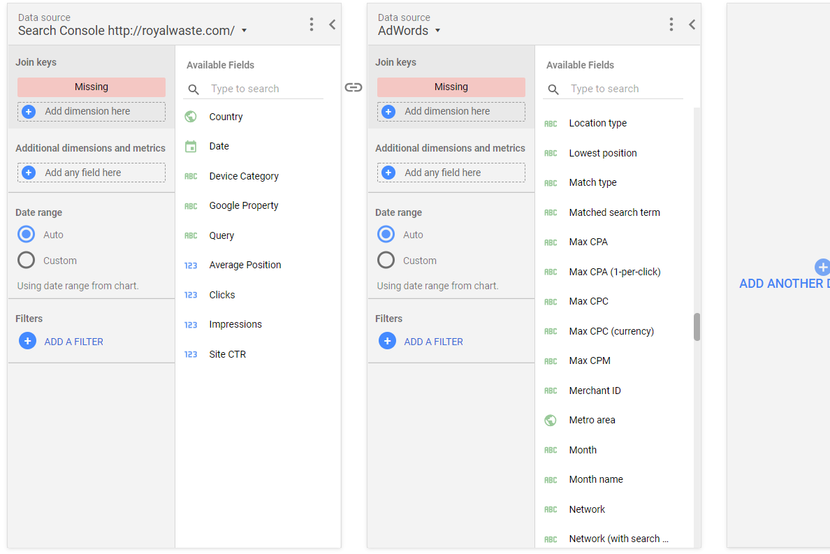 manage blended data join key