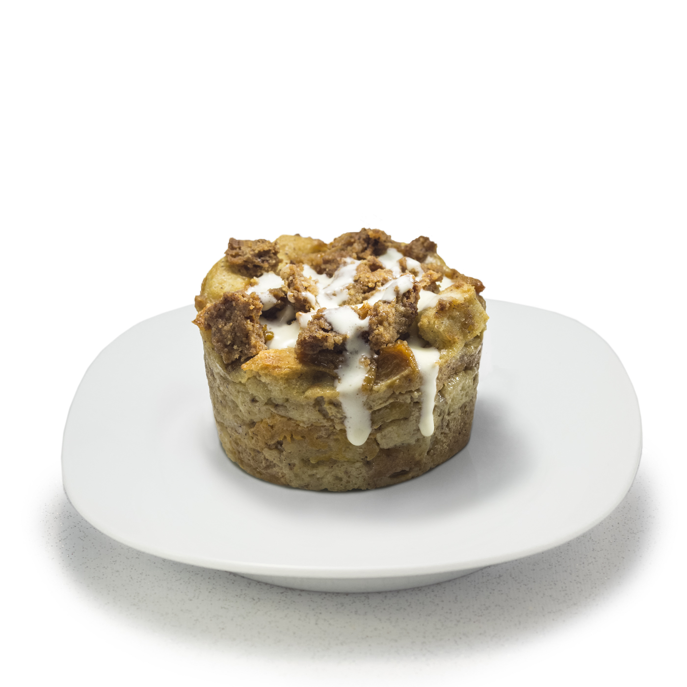 peach cobbler bread pudding
