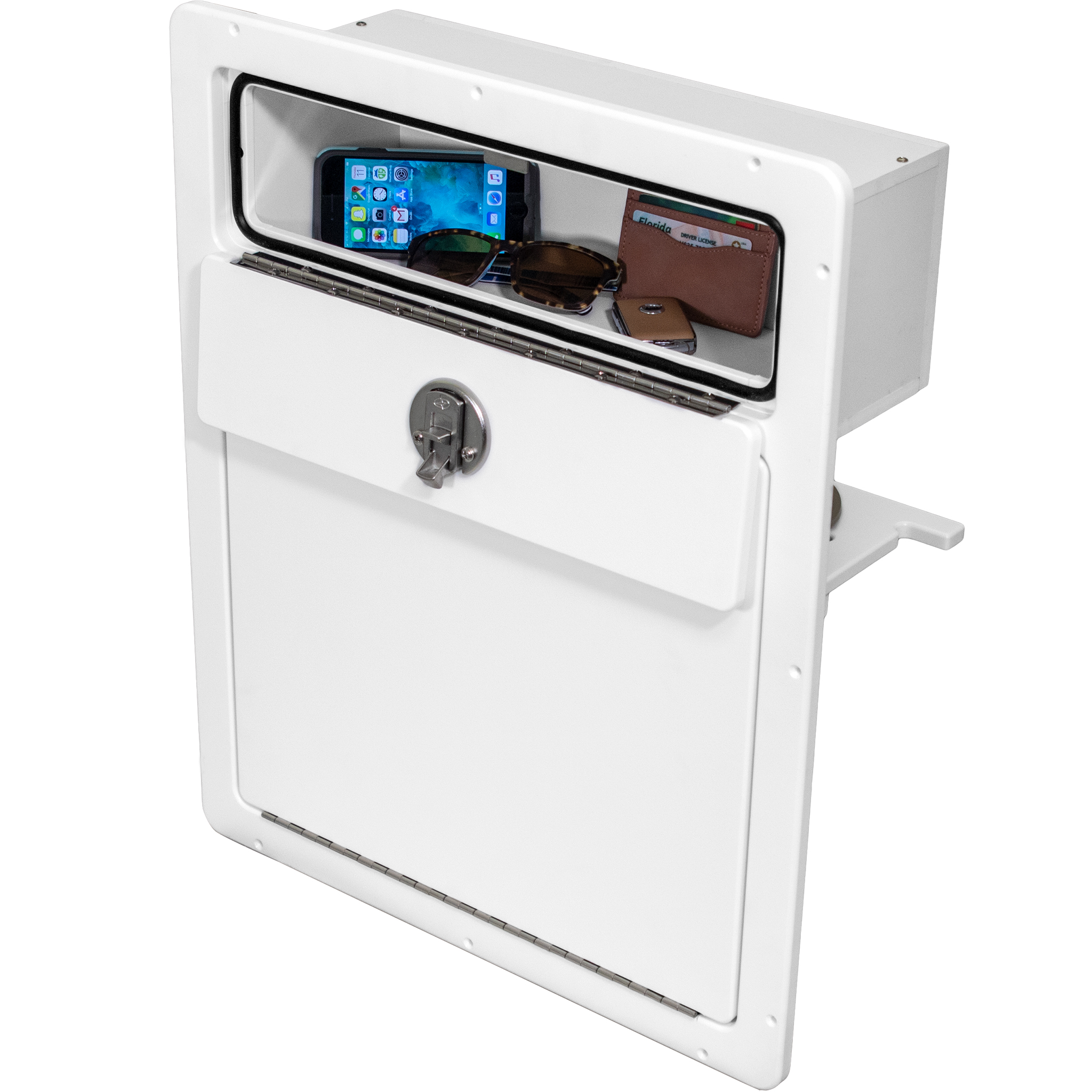 Pontoon Lounge Backrest Trash Can Unit Teak Isle