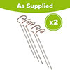 Ready to Rust Spiral Steel Plant Supports 10 Pack Ready to Rust Spiral Steel Plant Supports 10 Pack