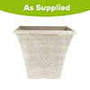 April Powdered Beige Grey Square Planter