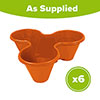 Set of Six Stackable Planters Set of Six Stackable Planters