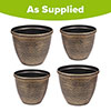 Cromarty Antique Gold Planters Cromarty Antique Gold Planters